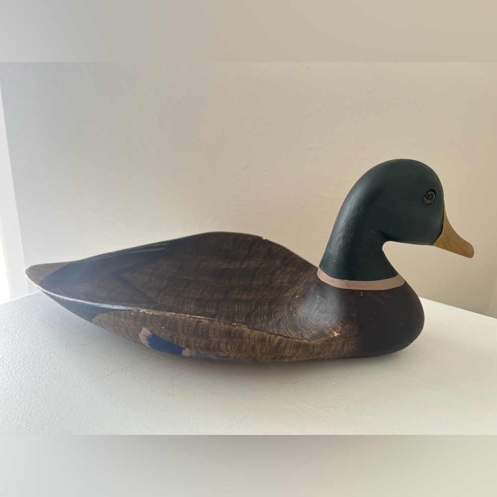 James Haddon | Vintage Collectible Mallard Duck Decoy Tray | Signed - Picture 4 of 12